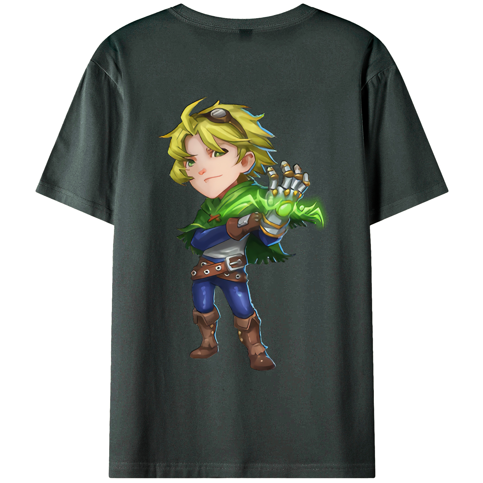 （画像用） リーグ・オブ・レジェンド League of Legends LOL 綿100％ メンズ半袖Tシャツ（バックプリント） 通気性